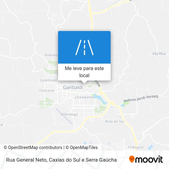 Rua General Neto mapa