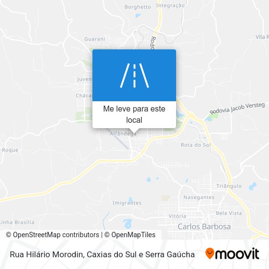 Rua Hilário Morodin mapa
