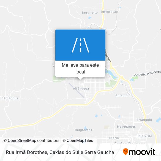 Rua Irmã Dorothee mapa