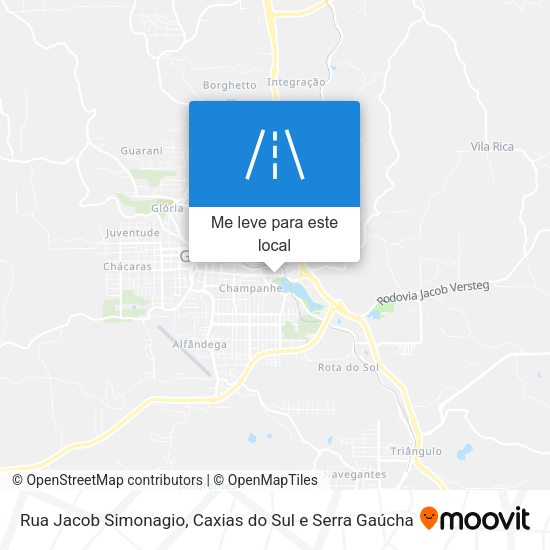 Rua Jacob Simonagio mapa