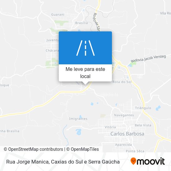 Rua Jorge Manica mapa