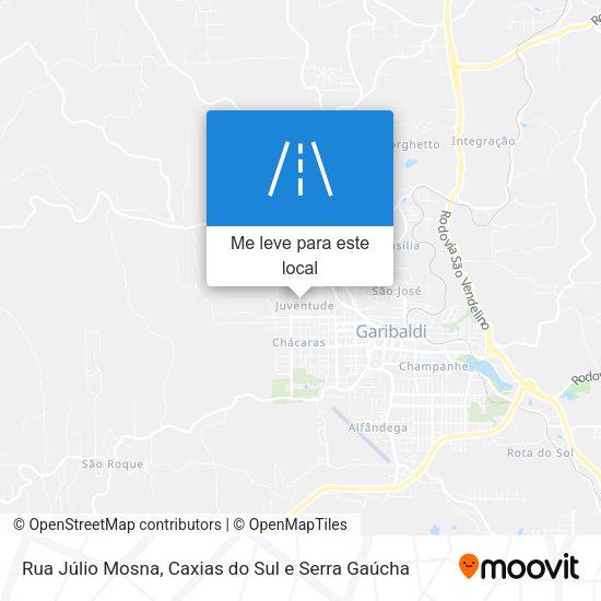 Rua Júlio Mosna mapa