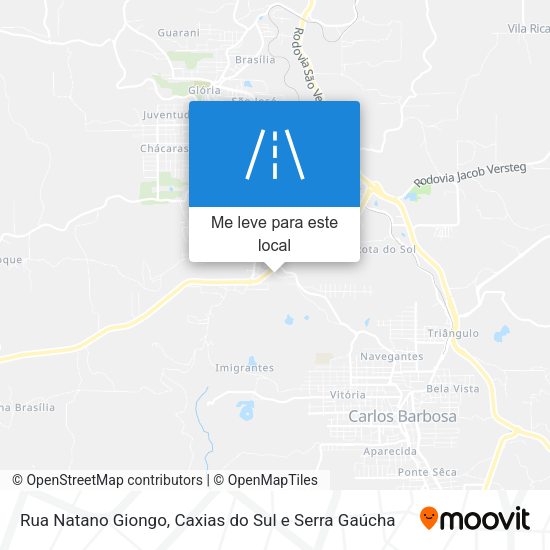 Rua Natano Giongo mapa