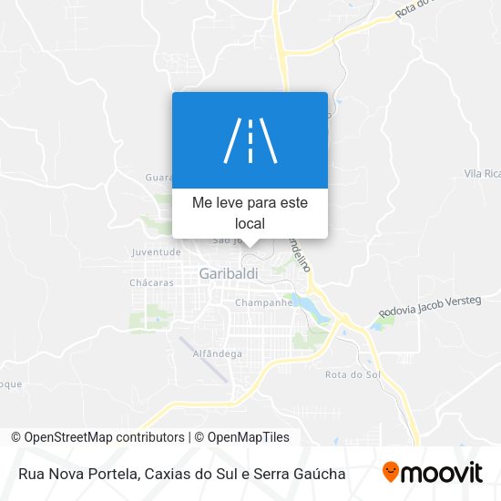 Rua Nova Portela mapa