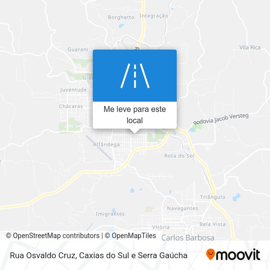 Rua Osvaldo Cruz mapa