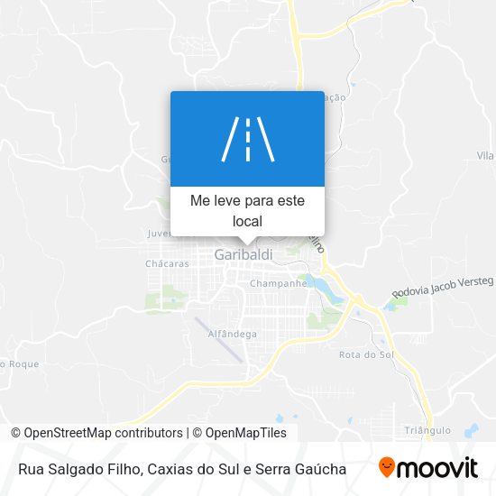 Rua Salgado Filho mapa