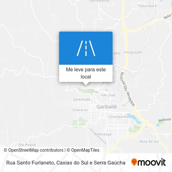 Rua Santo Furlaneto mapa