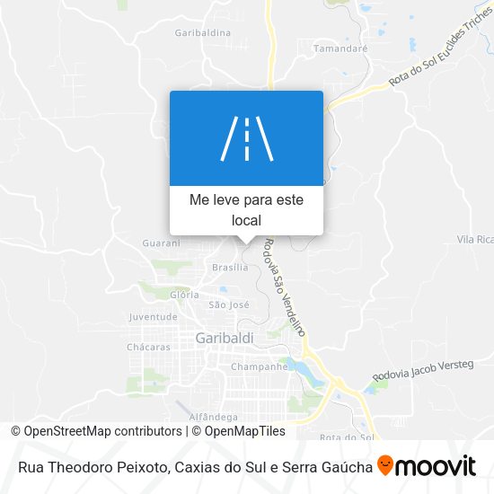 Rua Theodoro Peixoto mapa
