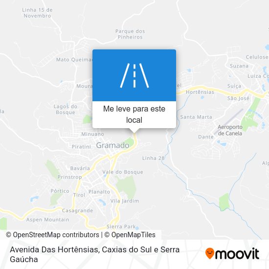 Avenida Das Hortênsias mapa