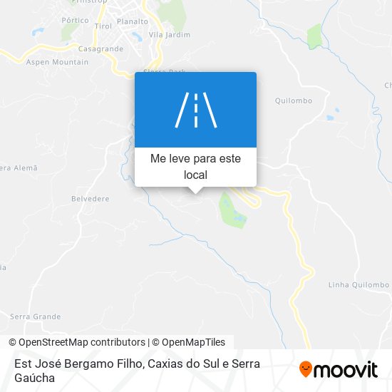 Est José Bergamo Filho mapa