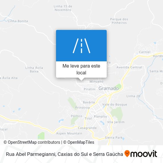 Rua Abel Parmegianni mapa