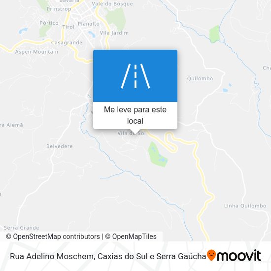 Rua Adelino Moschem mapa