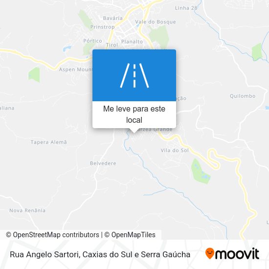 Rua Angelo Sartori mapa