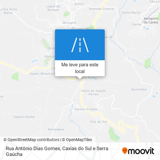 Rua Antônio Dias Gomes mapa