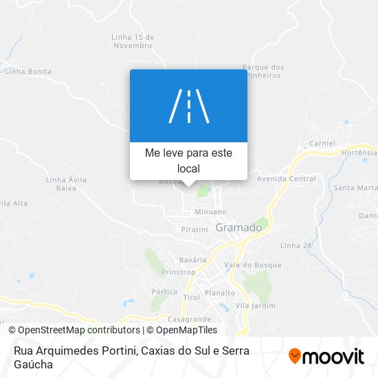 Rua Arquimedes Portini mapa