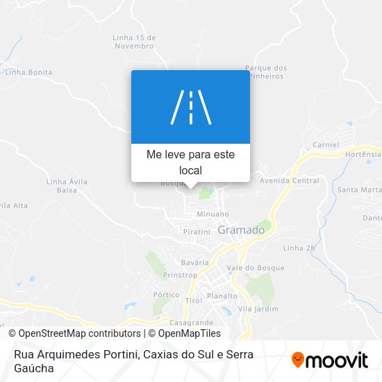 Rua Arquimedes Portini mapa