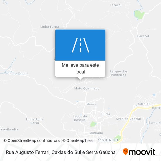 Rua Augusto Ferrari mapa