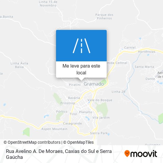 Rua Avelino A. De Moraes mapa