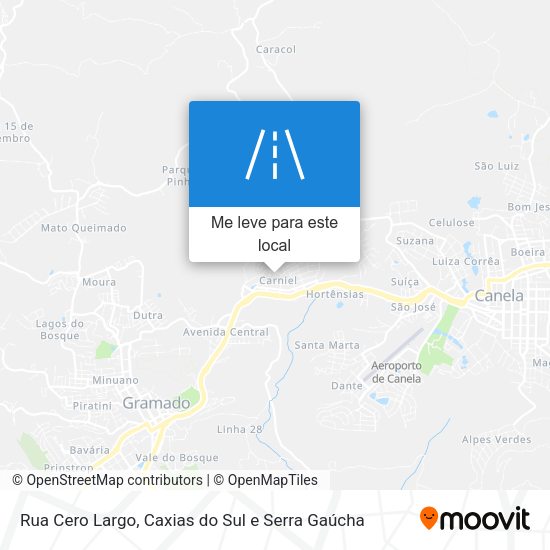 Rua Cero Largo mapa