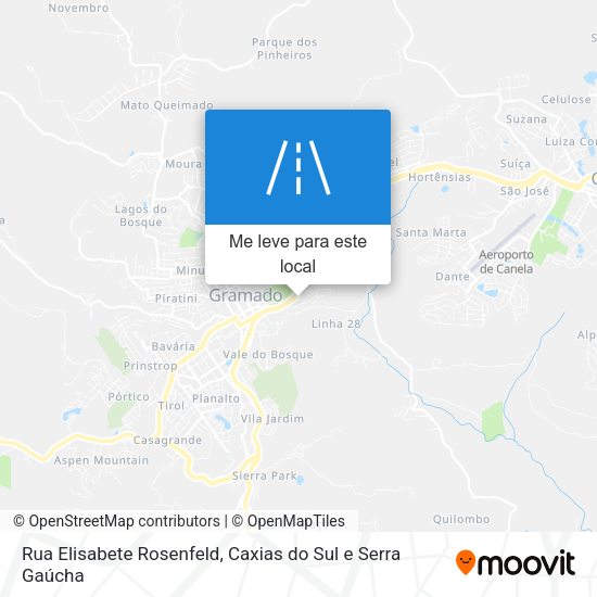 Rua Elisabete Rosenfeld mapa