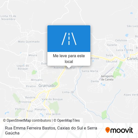 Rua Emma Ferreira Bastos mapa