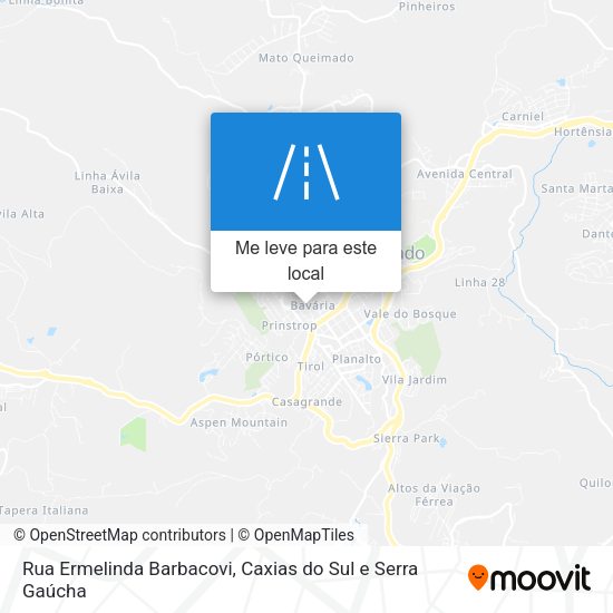 Rua Ermelinda Barbacovi mapa