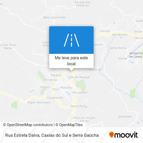 Rua Estrela Dalva mapa