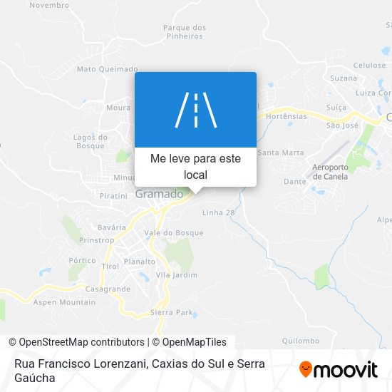 Rua Francisco Lorenzani mapa