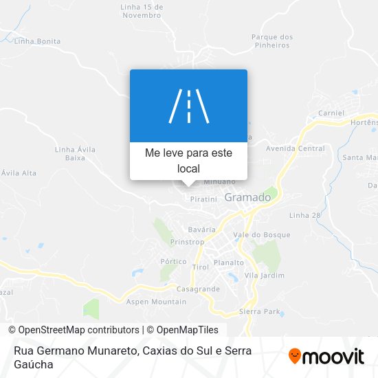 Rua Germano Munareto mapa