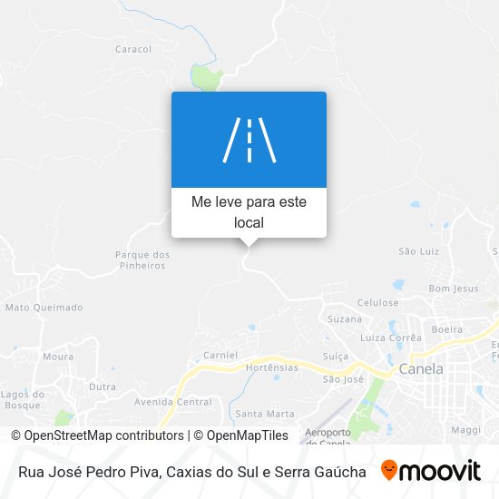Rua José Pedro Piva mapa