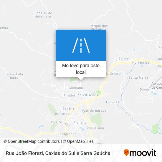 Rua João Fiorezi mapa