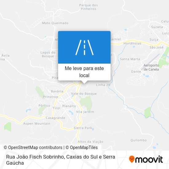 Rua João Fisch Sobrinho mapa