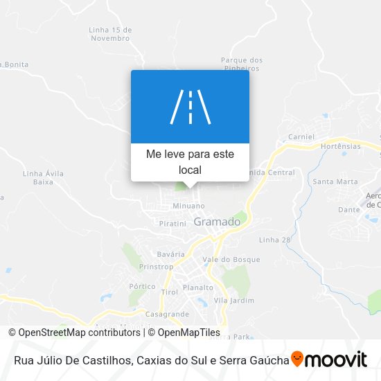 Rua Júlio De Castilhos mapa