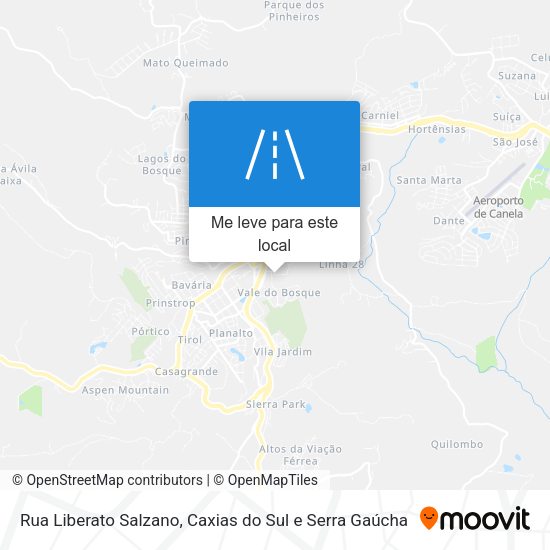 Rua Liberato Salzano mapa