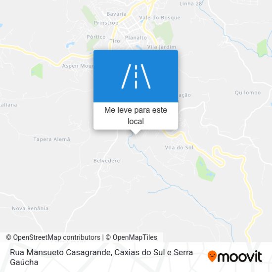 Rua Mansueto Casagrande mapa
