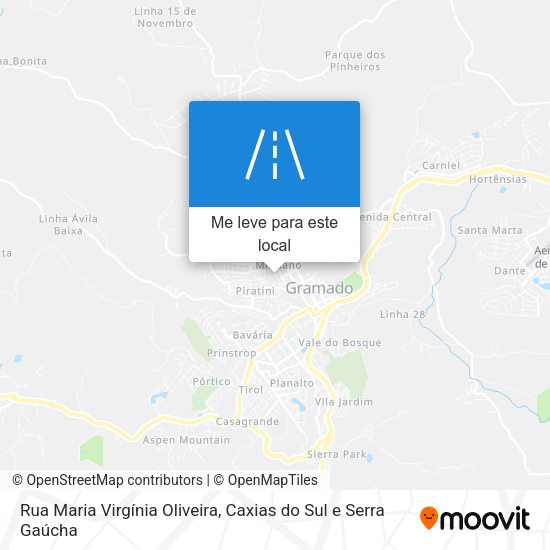 Rua Maria Virgínia Oliveira mapa