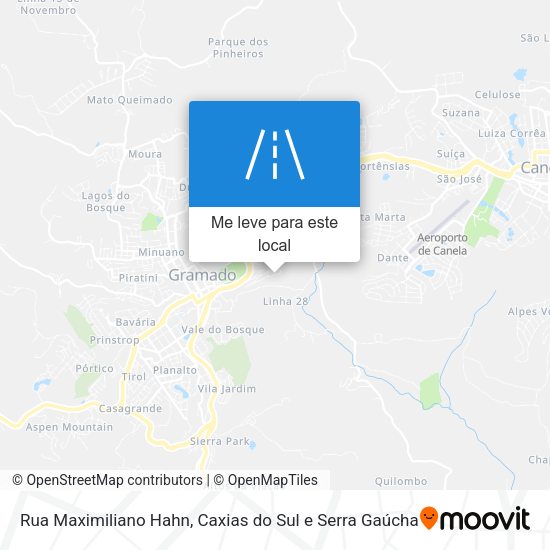 Rua Maximiliano Hahn mapa