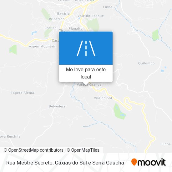 Rua Mestre Secreto mapa