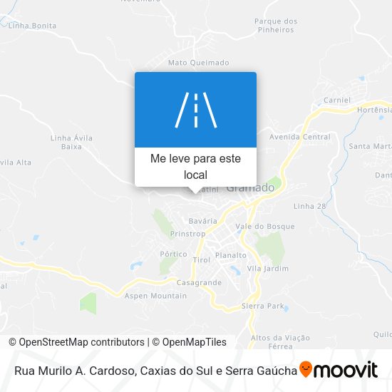 Rua Murilo A. Cardoso mapa