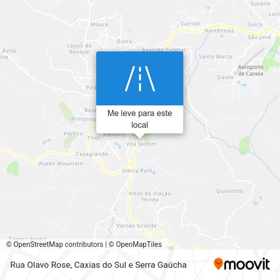 Rua Olavo Rose mapa