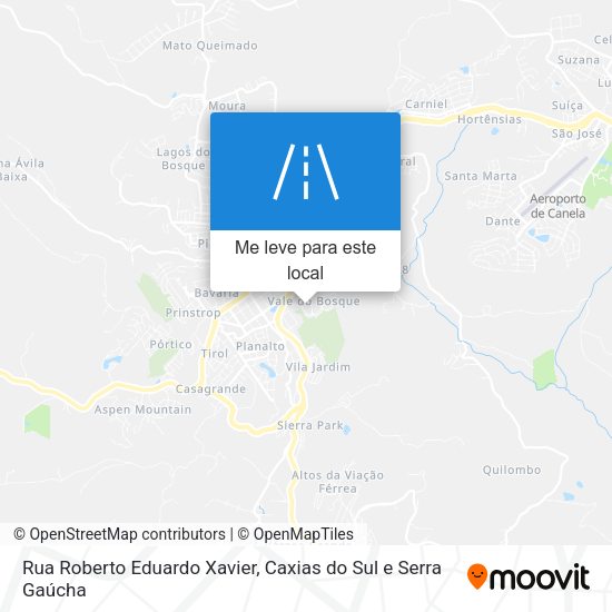 Rua Roberto Eduardo Xavier mapa