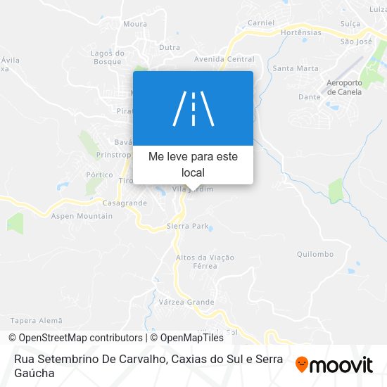 Rua Setembrino De Carvalho mapa