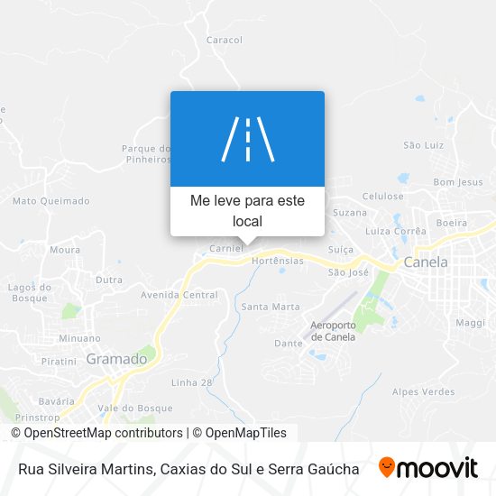 Rua Silveira Martins mapa