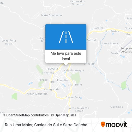 Rua Ursa Maior mapa