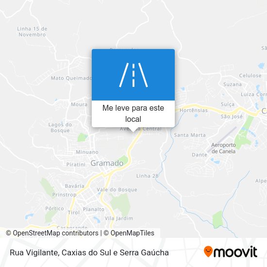 Rua Vigilante mapa