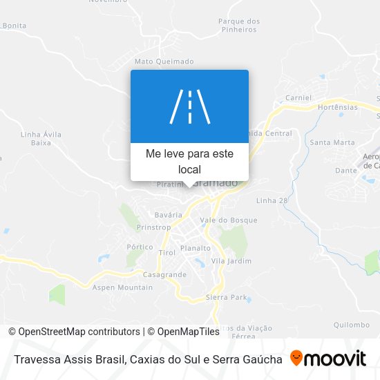 Travessa Assis Brasil mapa