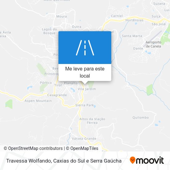 Travessa Wolfando mapa