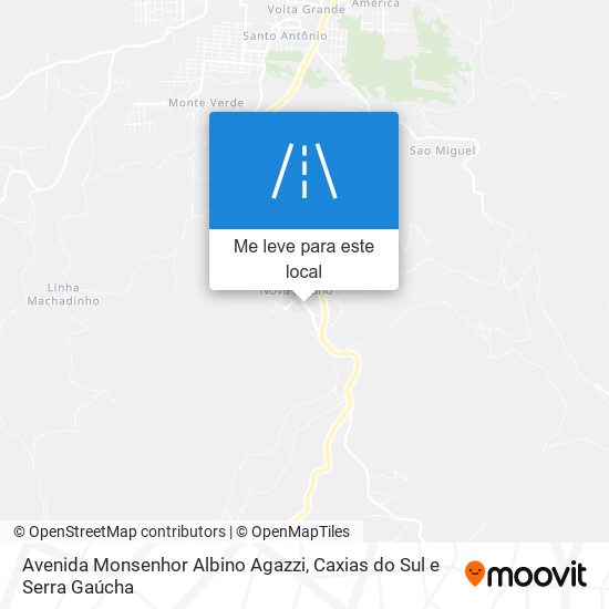 Avenida Monsenhor Albino Agazzi mapa