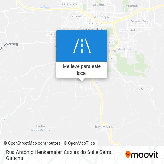 Rua Antônio Henkemaier mapa