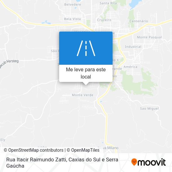 Rua Itacir Raimundo Zatti mapa